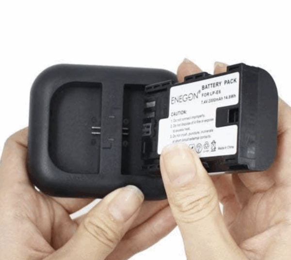 Cargador Enegon LP-E6 (Para Canon)