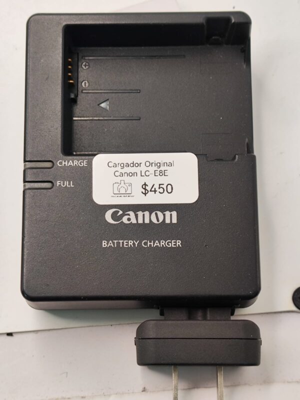 Cargador Canon LC-E8 (Equipo de uso)