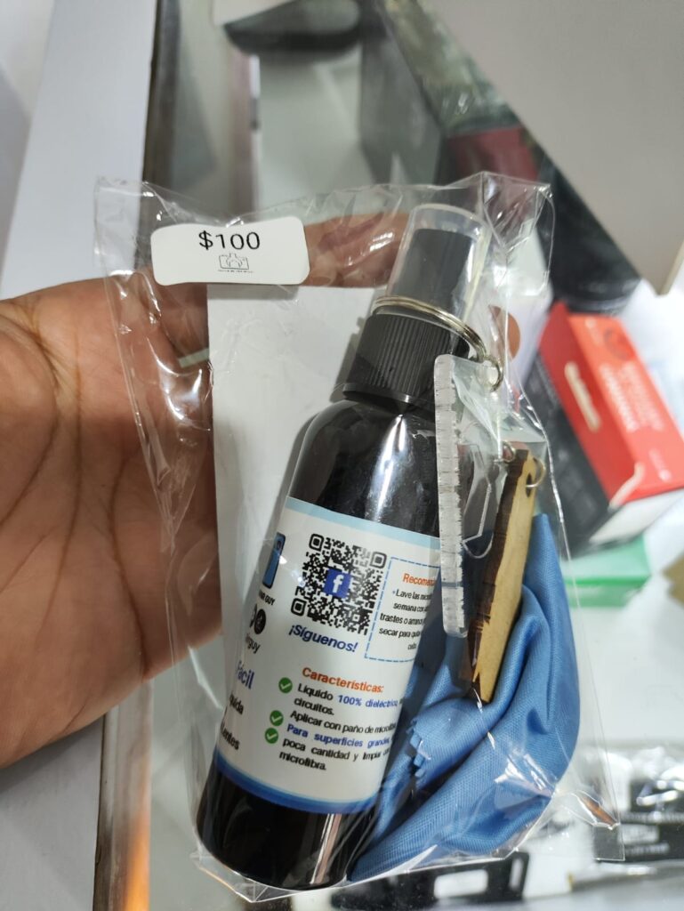 Solución de limpieza para óptica y pantallas