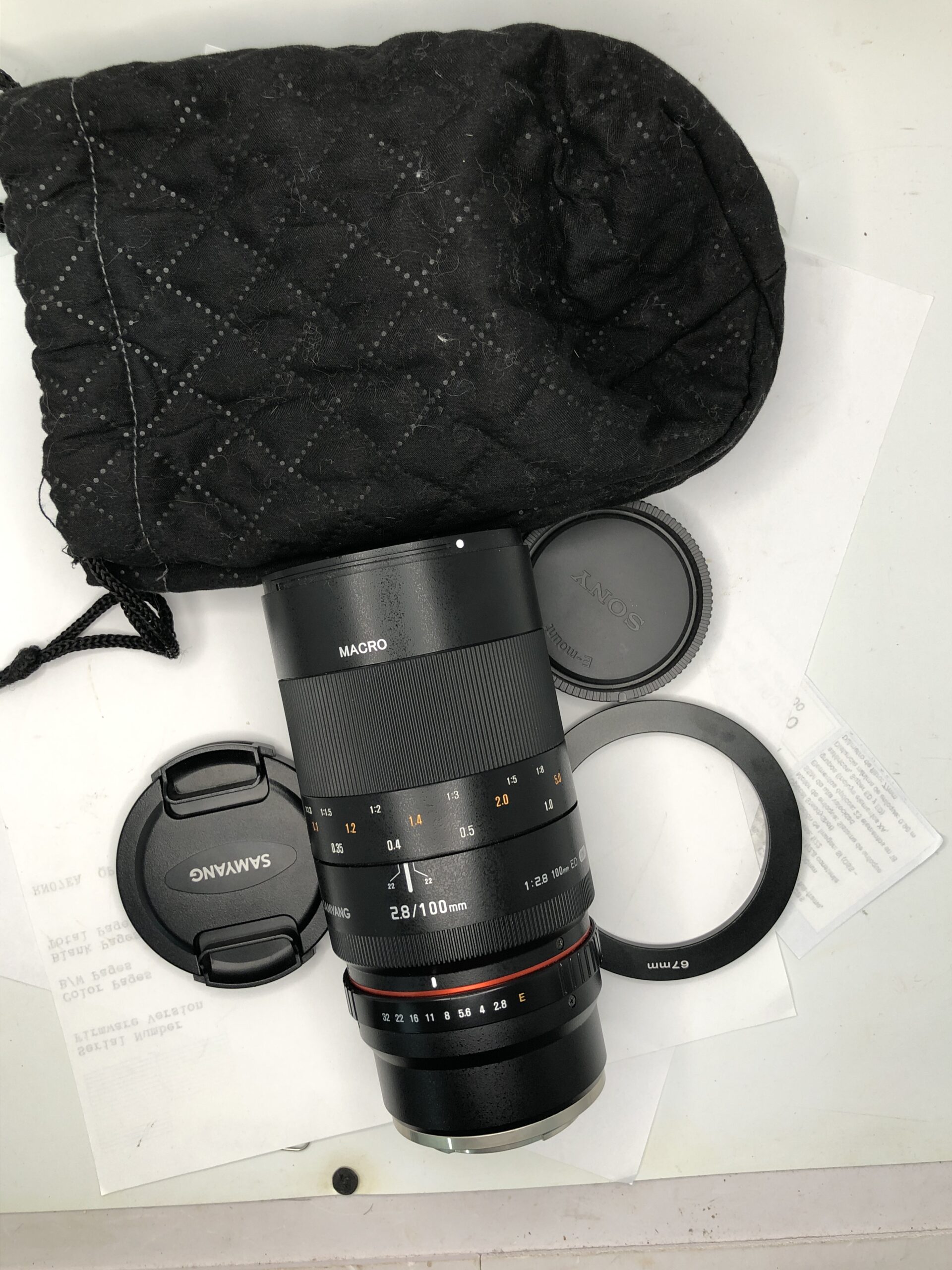 Samyang 100mm f/2.8 ED UMC Macro (E-Mount Sony) Full frame
